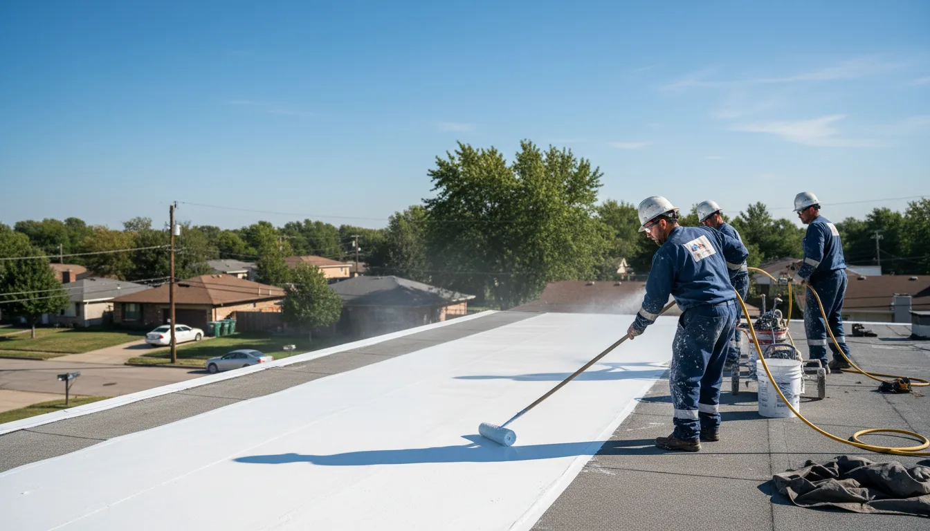 Commercial roof coating in Markleysburg, PA near me